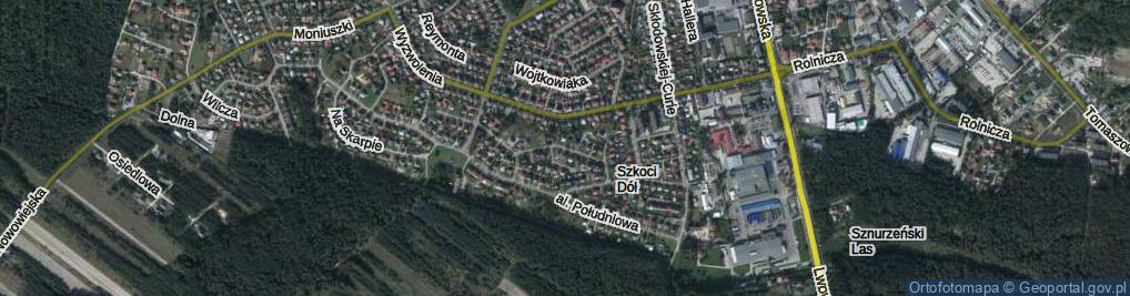 Zdjęcie satelitarne Szkoci Dół ul.